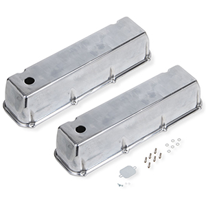 Mr Gasket Cast Alum V/C Tall Polished W/Hole Bbf 429-460