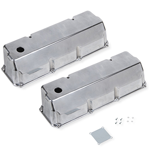 Mr Gasket Cast Alum V/C Tall Polished Ford 351C/351M/400M