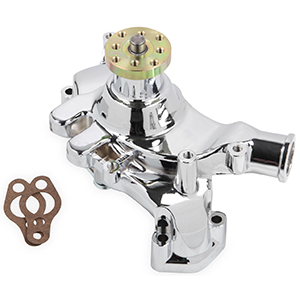 Mr Gasket Water Pump-Alum Chrm Bbc Long (69-91)