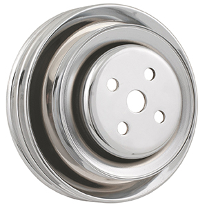 Mr Gasket Pulley W/P Dbl Sbf Ca Smog Chr