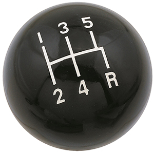 Mr Gasket Knob 5 Speed Cl Blk 3/8-16 Unc
