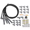 MSD 4-Cylinder Plug Wire Set With Multi-Angle Plug, HEI/Socket, Black