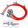 MSD 8-Cylinder Super Conductor Wire Set, 90 Degree Spark Plug and Distributor Boots
