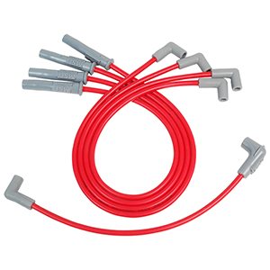 MSD Super Conductor Spark Plug Wire Set for a 4-Cylinder Ford 2300