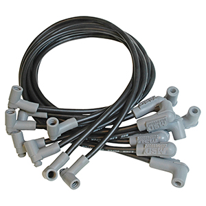MSD Super Conductor Spark Plug Wire Set for a Big Block Chevy/Low Power Distributor, Black