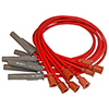 MSD Super Conductor Spark Plug Wire Set for a Chrysler 318-360, Socket, Red