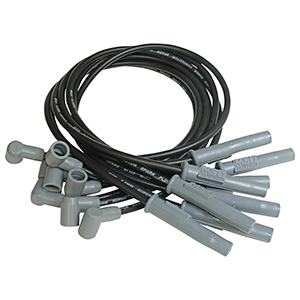 MSD Super Conductor Spark Plug Wire Set for a Big Block Chevy, Socket, Black