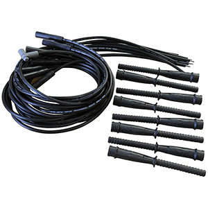 MSD Super Conductor Spark Plug Wire Set, 8.5MM, Single Hemi, Black