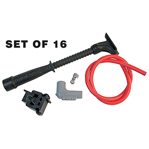 MSD Super Conductor Spark Plug Wire Set, Dual Plug Hemi, Pro Mag, 8.5MM, Red/Black