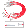 MSD Super Conductor Spark Plug Wire Set for a Chevy 454, 1975 and Up, HEI, Red