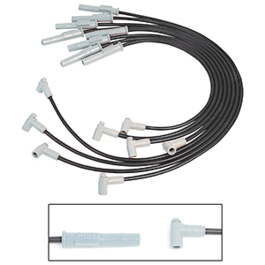 MSD Super Conductor Spark Plug Wire Set for a Big Block Chevy, 1980 and Up, Black