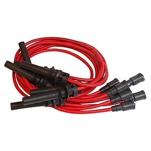 MSD Super Conductor Spark Plug Wire Set for a Dodge 5.7 Liter Hemi Engine, 2003-05, Red