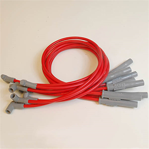 MSD Super Conductor Spark Plug Wire Set for a Dodge Ram, 318-360, 1994-97, Red