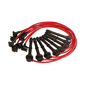 MSD Super Conductor Spark Plug Wire Set for a Ford Mustang Cobra, 4.6 Liter Engine, 1996-97, Red