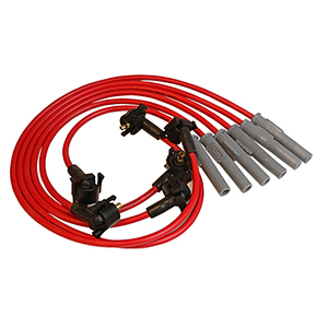 MSD Super Conductor Spark Plug Wire Set for a Ford Mustang, 3.8 Liter, V6 Engine, 1994-98