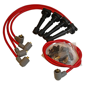 MSD Super Conductor Spark Plug Wire Set for Acura/Integra, 1.8 Liter Non-VTEC, 1990-97, Red