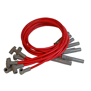 MSD Super Conductor Spark Plug Wire Set for Chrysler 383-440, HEI with MSD Distributor, Red