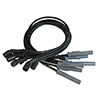 MSD Super Conductor Spark Plug Wire Set for GM LS1 Engines, Corvette/Camaro, 1997 and Up, Black