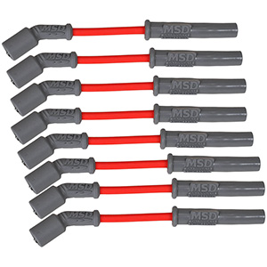 MSD Super Conductor Spark Plug Wire Set for GM LS1 Engines, Corvette/Camaro, 1997 and Up