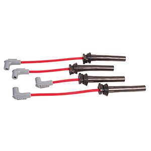 MSD Super Conductor Spark Plug Wire Set for a Mini Cooper, 1.6 Liter, 2002-04, Red