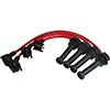 MSD Super Conductor Spark Plug Wire Set for a Ford ZX-2, 2.0 Liter, 4-Cylinder, 1998-2001