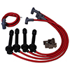 MSD Super Conductor Spark Plug Wire Set for a Honda Civic, 1.6 Liter, 1992-2000, With Tower Cap