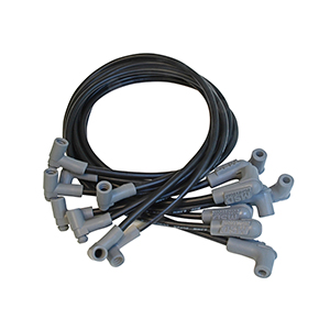 MSD Super Conductor Spark Plug Wire Set for a Small Block Chevy with HEI Cap, Black
