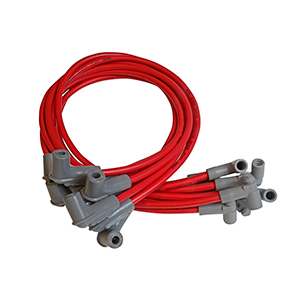 MSD Super Conductor Spark Plug Wire Set for a Big Block Chevy with HEI Tower, Red