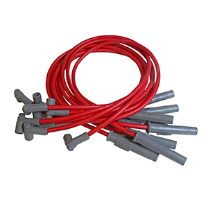MSD Super Conductor Spark Plug Wire Set for 2001 GM Trucks with 8.1 Liter Engine, Red