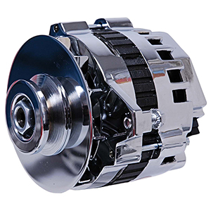 MSD DynaForce Alternator, 160 AMP, Straight Mount, Chrome