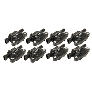 MSD Street Fire Coil for GM LS2/LS3/LS4/LS7/LS9 Engines, 2005-13, Black, 8 Pack