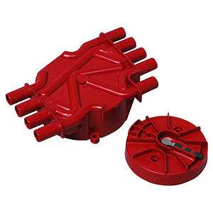 MSD Cap and Rotor Kit for GM V8 Vortec Distributor, Red