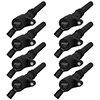 MSD Blaster Coils, for 1998-2014 Ford 4.6/5.4 Liter 2-Valve Engine, 8 Pack, Black