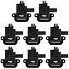 MSD Blaster Coils for GM, LS1/LS6, 1998-2006, 8 Pack, Black