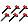 MSD Coils for Chrysler V6, 2011-16, 6 Pack, Red