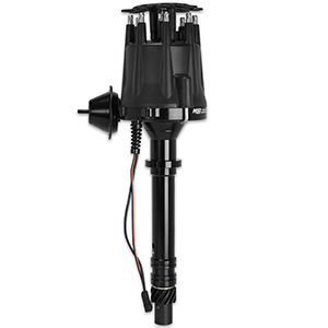 MSD Pro Billet Distributor with Vacuum Advance, for Chevy V8, Black
