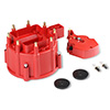 MSD Distributor Cap & Rotor, GM HEI, Red