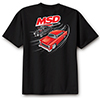 MSD Street Racer T-Shirt, Black, Size Medium