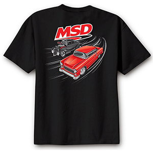 MSD Street Racer T-Shirt, Black, Size Large