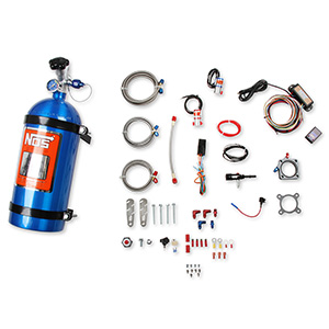 NOS Plate Wet Nitrous System - Polaris RZR, With 10 lb. Bottle - Blue