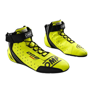 OMP Racing One Evo X Shoe, Florescent Yellow Size 48