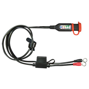OptiMate Permanent Battery Lead with Integrated Battery Monitor for 12V Lead-Acid