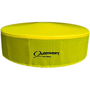 Outerwears Pre-Filter, Round 14" Diameter x 5" Tall, With Top, Yellow