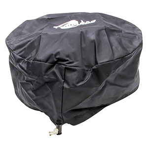 Outerwears Scrub Bag, Round 14" Diameter x 4" Tall, Black