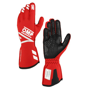 OMP Racing One Evo-FX Gloves, Red Size XS