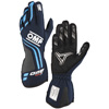 OMP Racing One Evo-X Gloves, Navy Blue/Cyan Size XL