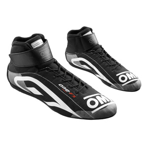 OMP Racing One Evo FX Shoe, Black Size 46