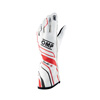 OMP Racing One-S Gloves, White Size L