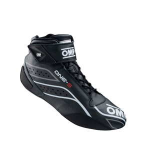 OMP Racing One-S Shoes, Black Size 43