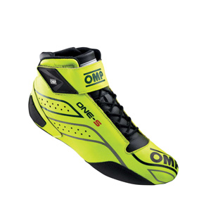 OMP Racing One-S Shoes, Florescent Yellow Size 41